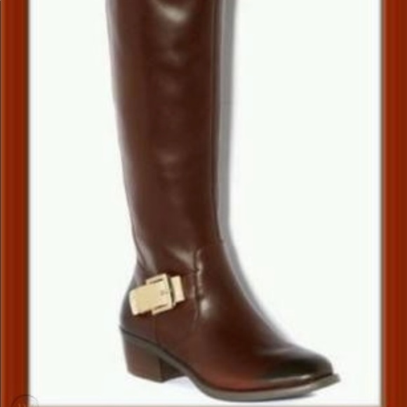 Vince Camino Over the Knee Chestnut Boots - 8 - Picture 4 of 13